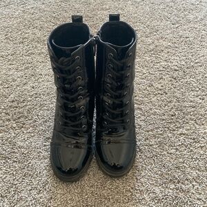 Patent black Aldo Booties in great condition